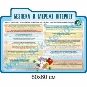 стенд купити, стенди з інформатики, інформатика, кабінет інформатики, інтернет, безпека в інтернеті