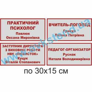 купити Табличка на двері