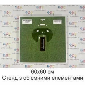 стенд, стенд 3д, 3-д, 3d, 3-D, Фортифікаційні споруди, Окоп для стрільби з автомата з коліна, Окоп для стрільби з автомата лежачи, Окоп для стрільби з автомата стоячи, стенд з об’ємними елементами, макет окопу, окопів, окопи, купити, замовити, Україна,