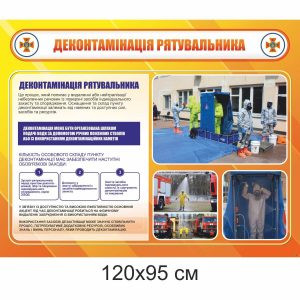стенди дснс, деконтамінація, деконтамінація рятувальника