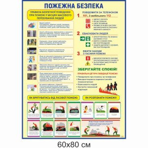 Стенди купити, стенди замовити, клас безпеки, стенди в клас безпеки, безпека життєдіяльності, обж, пожежна безпека, дії при пожежі, вогнегасники, знаки пожежної безпеки, лісові пожежі, ознаки пожежі, правила пожежної безпеки