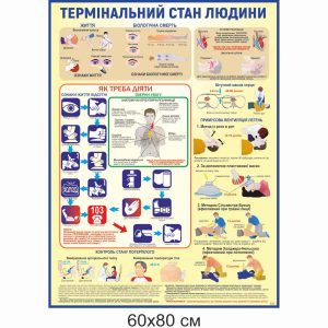 Стенди купити, стенди замовити, клас безпеки, стенди в клас безпеки, безпека життєдіяльності, обж, термінальний стан людини, штучний масаж серця, вентиляція легень