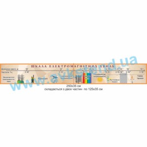 Стенд-стрічка “Шкала електромагнітних хвиль” (2041419_03)