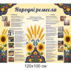 стенди з українознавства, стенды в школы, Комплект адміністративних стендів для школи , адміністративні стенди для школи купити, Комплект административных стендов для школы, административные стенды для школы купить стенды для школы, стенд для школьных кабинетов купить, стенд для шкільних кабінетів купити, народознавство, Україна, Украина писанкарство, писанки, народні ремесла, гончарство, ткацтво, вишивка, лозоплетіння, ковальство, художнє різьблення, розпис